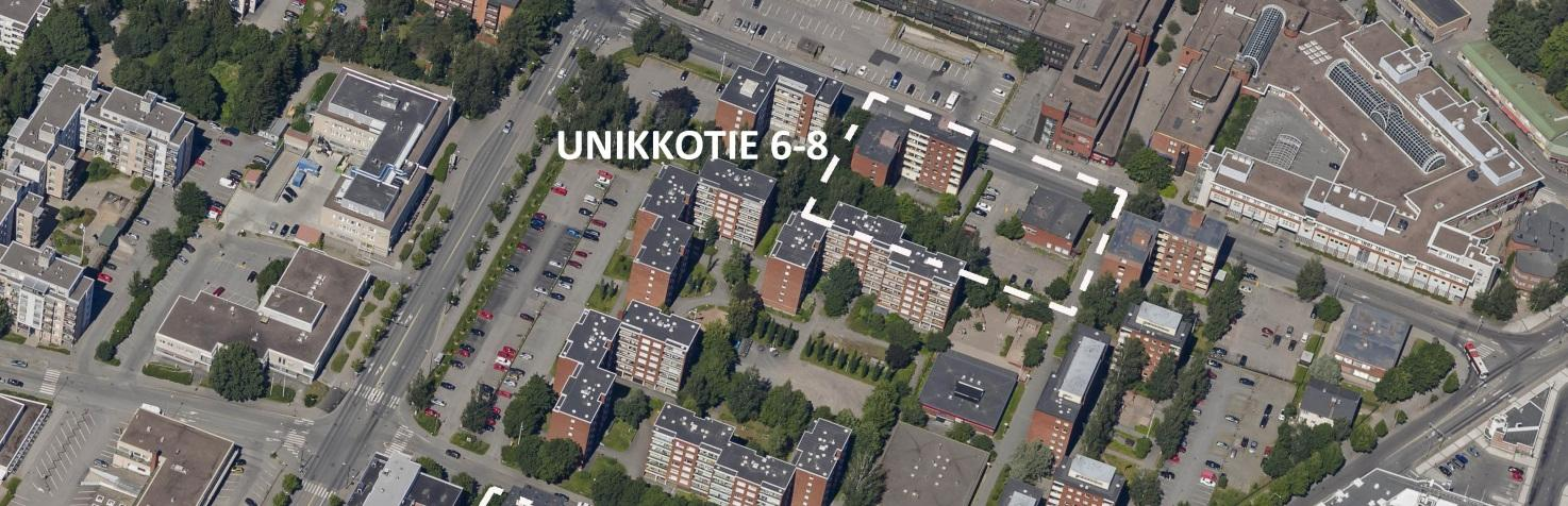 keskustassa Kukkakedon alueella, osoitteessa Neilikkatie 4 ja Unikkotie 6.