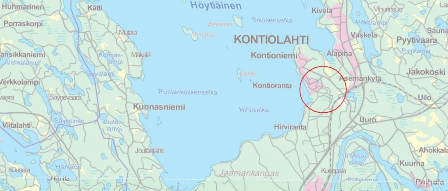 KONTIOLAHTI Kontiorannan asemakaava Maankäytönsuunnittelu 1 Perus- ja tunnistetiedot 1.1 Kaavan nimi ja tavoite Kontiorannan asemakaava.