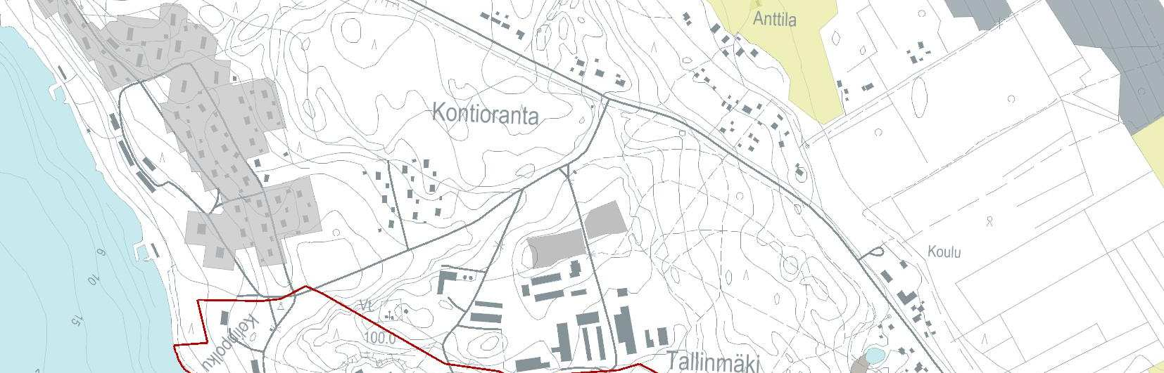 Maankäytönsuunnittelu KONTIOLAHTI Kontiorannan asemakaava KUVA 2: Kaava-alueen rajaus.