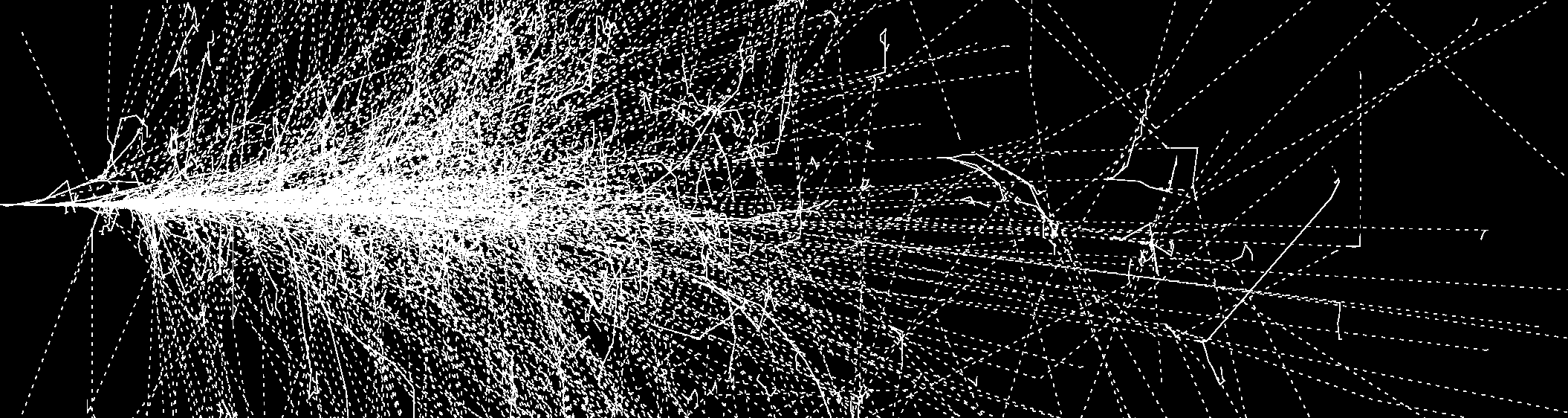 Ensimmäisessä vuorovaikutuksessa syntyneet hiukkaset vuorovaikuttavat