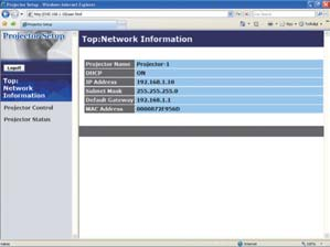 3. Verkkotoiminnot Esimerkki192.168.1.10: "http://192.168.1.10/" selaimen napsauta [Logon].