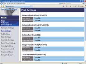 3. Verkkotoiminnot 3.7 Komentovalvonta verkon kautta komentoja. Viestintäportti Network Control Port1 (Port: 23) Network Control Port2 (Port: 9715) HUOM! Komentovalvonnan asetukset (17) Esimerkki192.