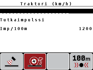 Käyttö QUANTRON-A 4 Kalibroi nopeussignaali uudelleen: Voit joko kirjoittaa jo olemassa olevan profiilin päälle tai ottaa tyhjän muistipaikan profiilia varten. 1.