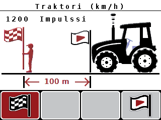 4 Käyttö QUANTRON-A Seuraavaksi sinun tulee määrittää nopeussignaalin impulssien lukumäärä. Mikäli tiedät tarkan impulssien lukumäärän, voit syöttää sen suoraan: 8.