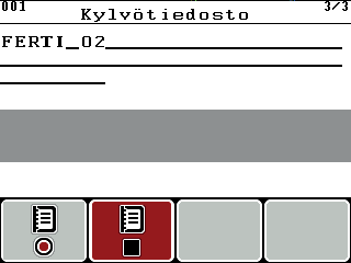 Arvokentät [4] Näytöt Aloitusaika/-päiväys [5] Näytöt Lopetusaika/-päiväys [6] Nimikenttä Lannoite