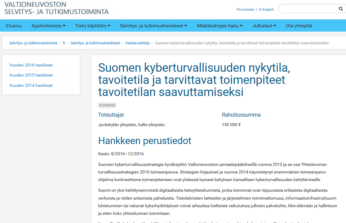 suojaamiseen syntyvää osaamista