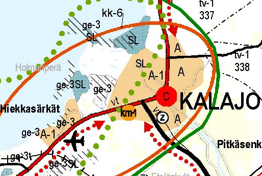 vaihekaavan luonnoksesta.