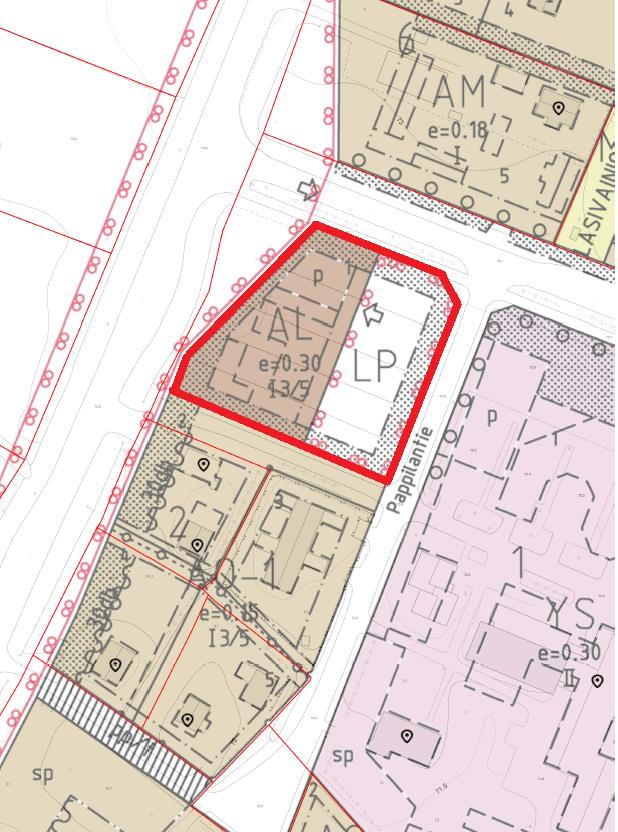 FCG Suunnittelu ja tekniikka Oy Kaavaselostus 7 3.2.4 Voimassa oleva asemakaava Nykykaavassa alue on osoitettu asuin- ja liikerakennusten alueeksi (AL) sekä yleiseksi paikoitusalueeksi (LP). Kuva 7.