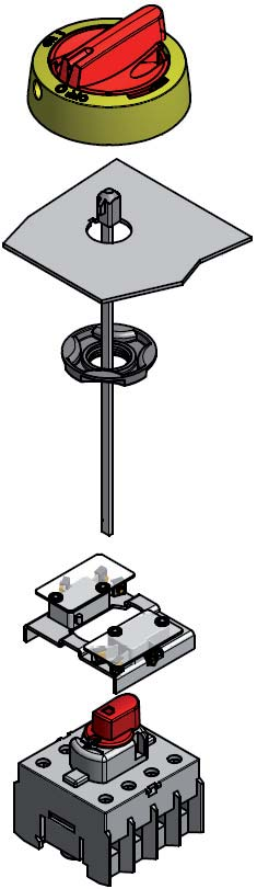 KUORMANKYTKIMET KOKOONPANO ESIMERKKI 16-160 A OVIKYTKYAKSELI LK10 L 100 AD11 (100mm) L 200 AD11 (200mm) L 300 AD11 (300mm)
