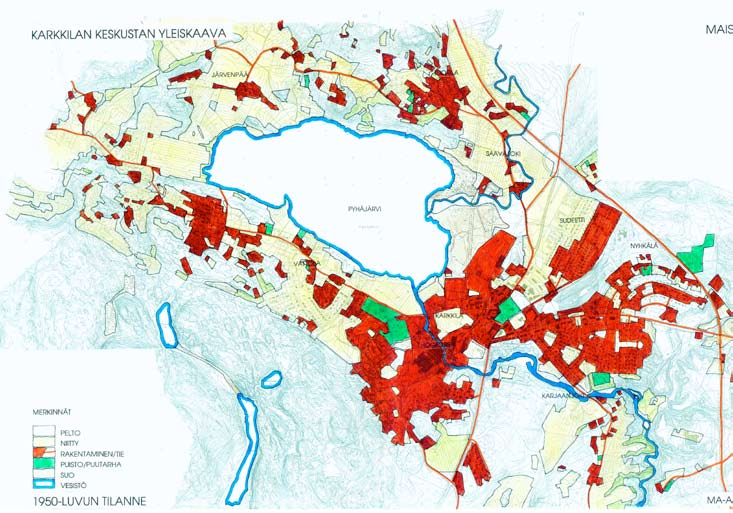 Viljelymaisema muuttui hitaasti 1700-luvulta 1950-luvulle. Peltoja raivattiin lisää asutuksen lisääntymisen myötä.