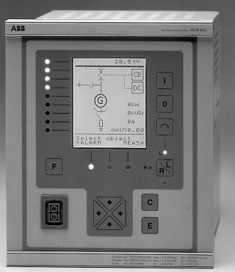 67 6 KONEKENNOTERMINAALI REM 545 REM 545-konekennoterminaali (kuvio 35) on tarkoitettu pyöriville koneille ja se on osa ABB:n sähköasema-automaatiokonseptia.