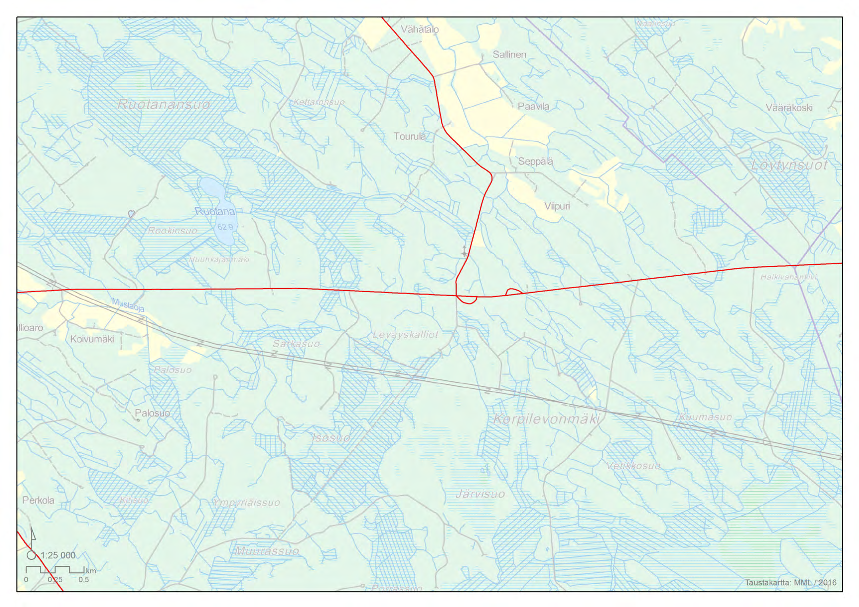 80 km/h 80 km/h Nopeusrajoitus 100 km/h 80 km/h 60 km/h 50 km/h KVL 2670 Ajoneuvoliikenteen verkko Jalankulku- ja pyöräilyväylien verkko 10 Toimenpide-esitys Sivu 3 Vt 12