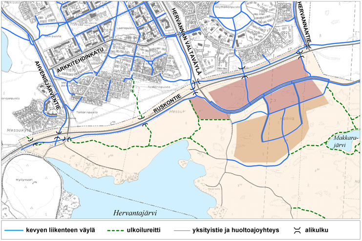 11 Liikenneverkko ja bussipysäkit Kevyen liikenteen verkko Virkistysyhteydet Tekninen huolto 3.2.3 Asemakaava Suunnittelualue on asemakaavatonta.