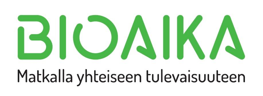 1. Bioaika-logo 2. Bioaika-kuva 3. Bioaika-kuvausteksti Bioaika-tapahtumakiertue on metsäsektorin lahja 100-vuotiaalle Suomelle ja sen nuorille.