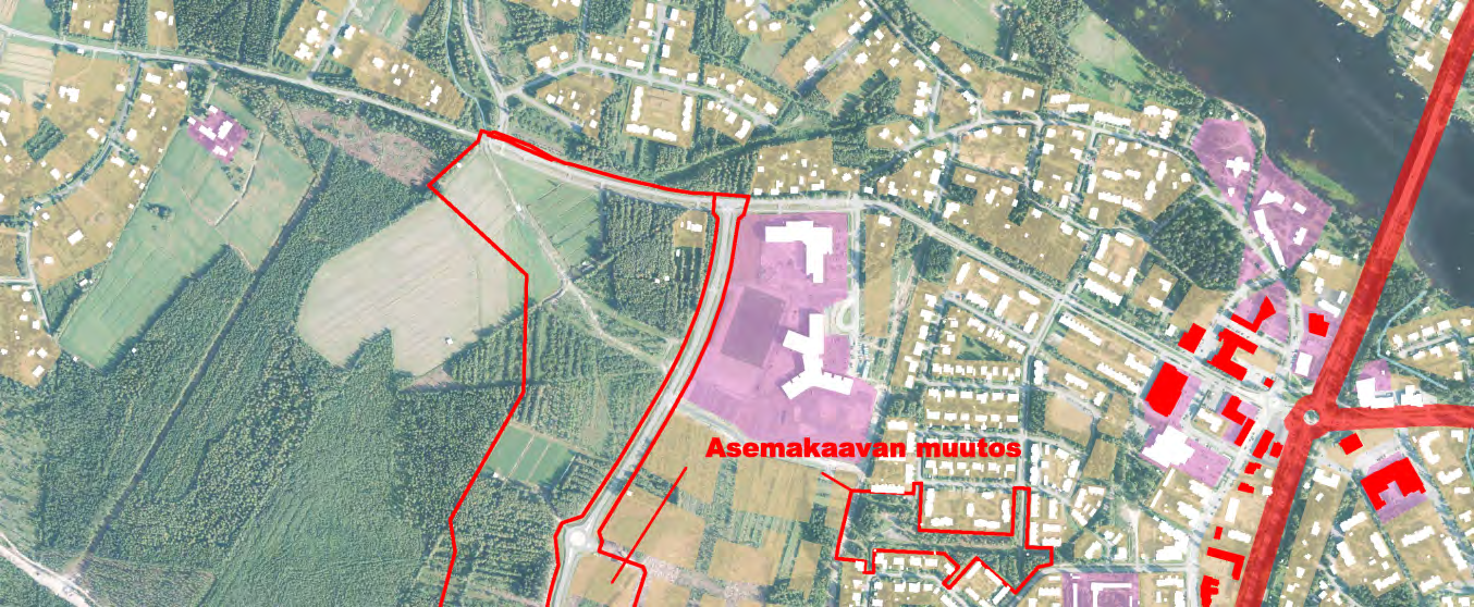 kaupunginvaltuusto hyväksynyt 9.1.2017 2 Asemakaava-alueen ja asemakaavan muutosten sijainnit. 1.