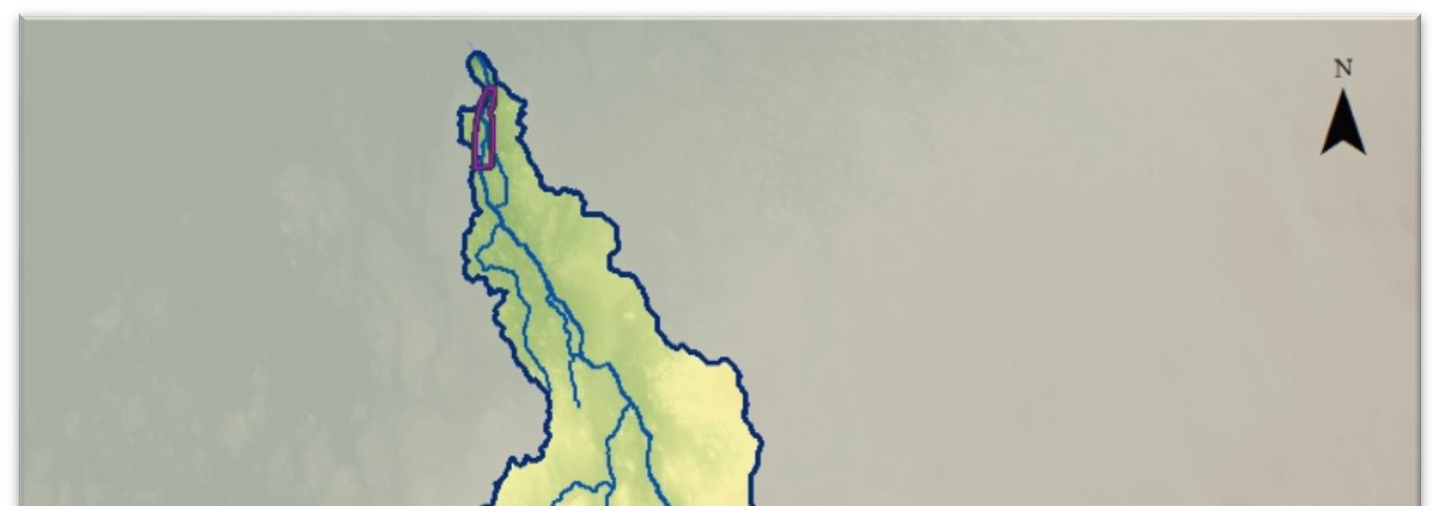 Kuva 7. Lapuanjoen vesistöalueen korkeussuhteet Lapuanjoen vesistöalueella (2013) (MML korkeusmalli, ruutukoko 2 m, vesistön latva-alueet 10 m).