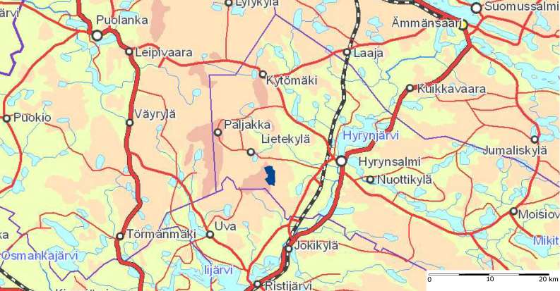 PROKON Lumivaaran tuulivoimapuisto JOHDANTO PROKON Wind Energy Finland Oy 1 JOHDANTO 1.1 Hankkeen taustaa PROKON Wind Energy Finland Oy suunnittelee tuulivoimapuistoa Hyrynsalmen kuntaan.