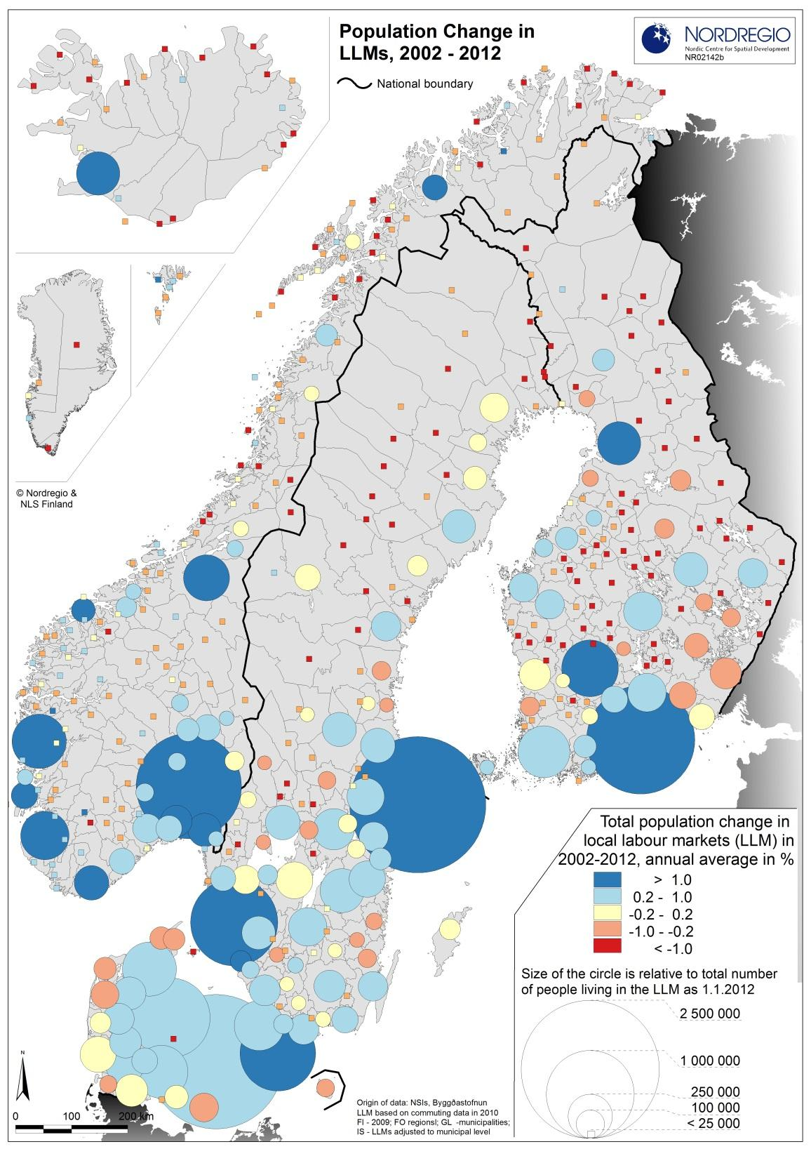 Väestönmuutos 2002-2012 Väestönkasvu keskimäärin nopeinta suurimmilla TKA:lla Tampere vuosittain 1.