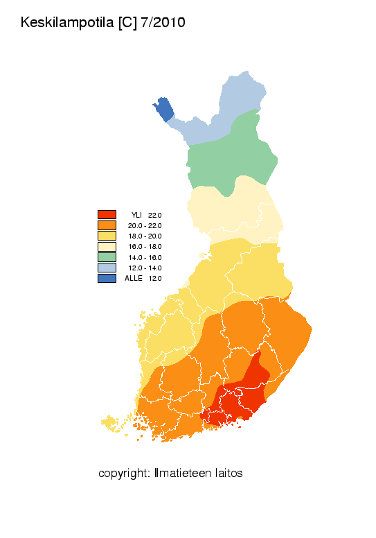 Heinäkuu 21: uusi lämpöennätys 37.