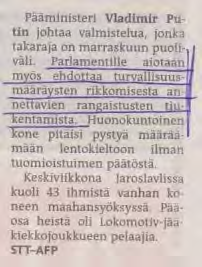 Ilmoituksen tekijää suojellaan rangaistusseuraamuksilta oppimisen vuoksi ja seuraavien potilaiden turvaamiseksi.