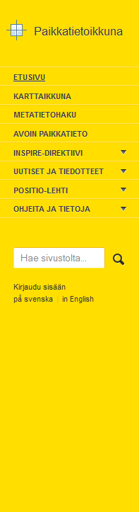 Paikkatietoikkuna PAIKKATIEDON PALVELUALUSTA