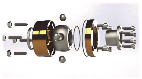 70mm 2 2 1/2 50mm 70mm 2 2 1/2 SigmaDrive on innovatiivinen nivelkytkin mikä vähentää oleellisesti potkuriakseliston melua ja tärinää.