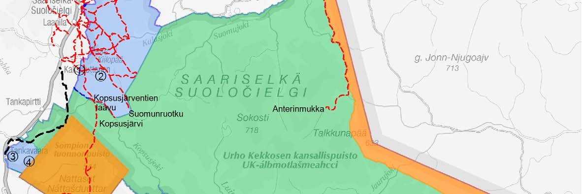 Govva 20. Plánenguovllu avádagat, sihkkelastin- ja riidenjohtolagat.