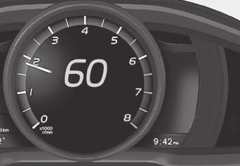 Ajotietokone - ajostatistiikka* (s. 124). Eco guide Tämä mittari antaa osoituksen siitä, kuinka taloudellisesti autoa ajetaan. Jotta tämä toiminto voidaan nähdä, valitaan teema "Eco", ks.