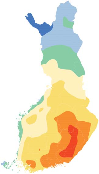 Kesäkuun 13 lämpötila- ja sadekartat yli 18 17...18 16...17...16 14... 13...14 alle 13 yli 4, 4...4, 3,...4, 3,...3, 2,.