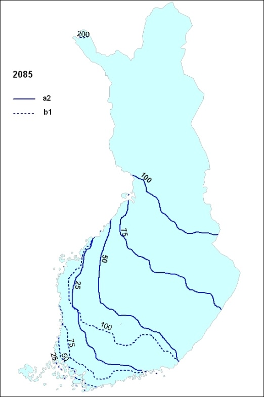 Climate change Denmark Denmark Modified from Peltonen-Sainio et al.