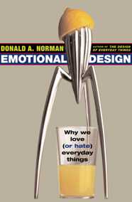 on luovempi kokiessaan positiivisia tunteita Negatiiviset tunteet kapeuttavat ajattelua http://www.youtube.com/watch?v=rlqeojalqra Norman: Emotional Design. Basic Books, 2004.