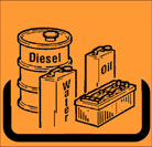 1.2 Huoltokohdat Hydrauliöljysäiliö (1) - Tarkasta öljytaso tarkastuslasista (). Öljytason on ulotuttava tarkastuslasin keskelle sylintereiden ollessa ajetut sisään.