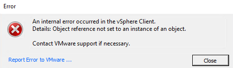 0 versiolla ei voi hallinta vcenter 6.