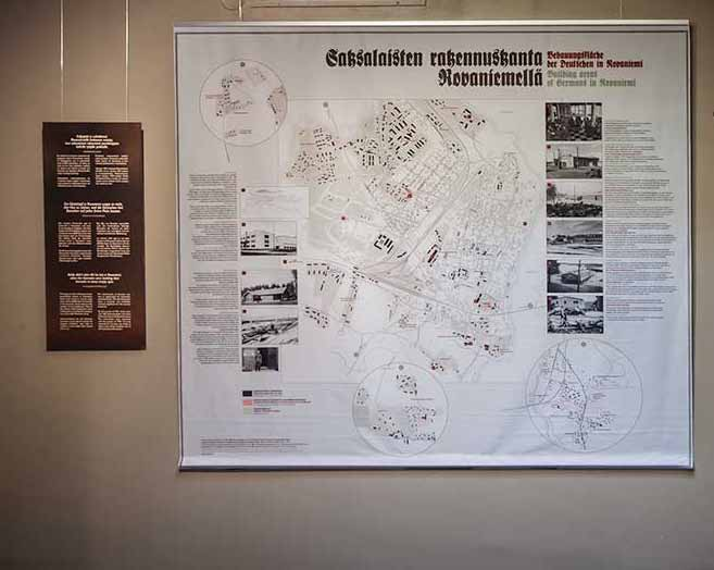 Builded areas of German in Rovaniemi Panel 1pcs, 35 cm x 80 cm: Kaljupää ei uskaltanut... / finnish Baldy didn t dare lift his hat.