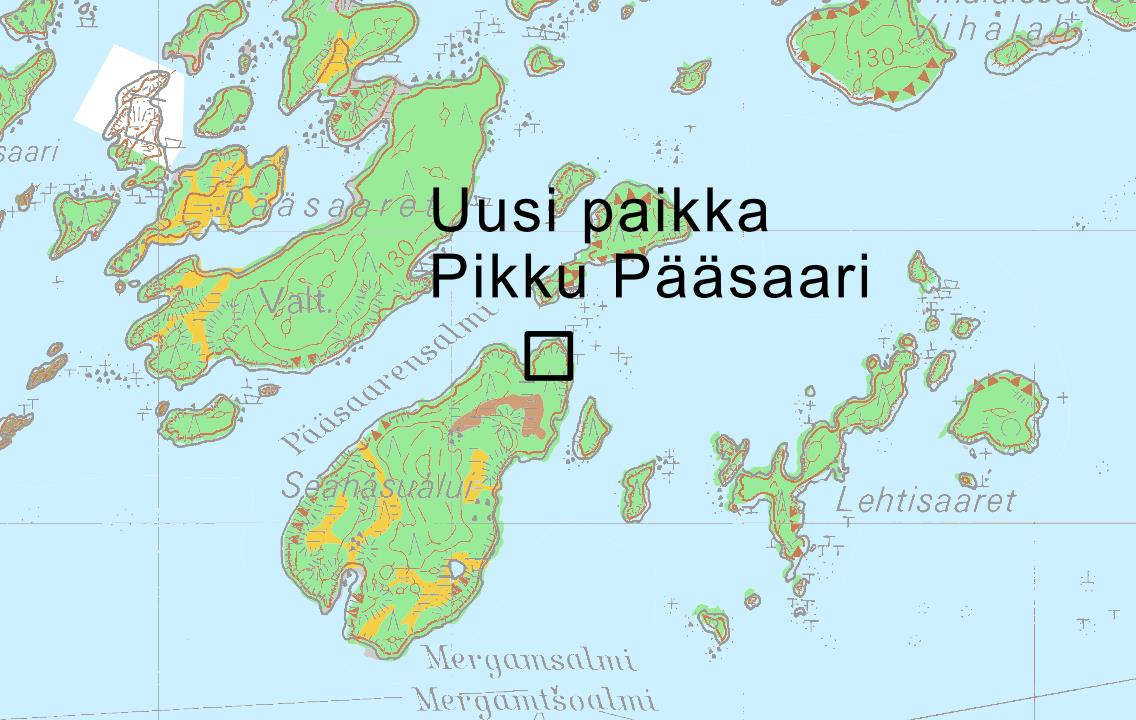 PIKKU PÄÄSAARI Metsähallitus esittää uutta kalastustukikohtaa Pikku Pääsaareen (kuva 2).