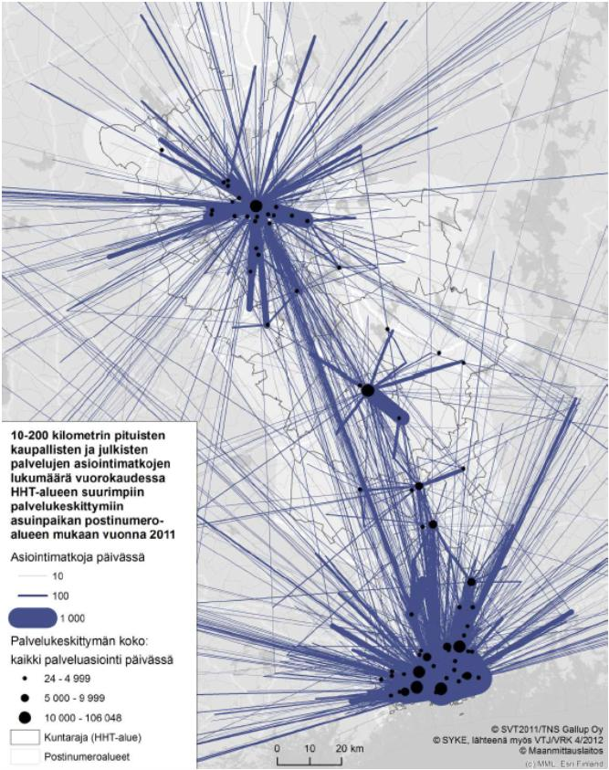 1. Miten raitiotien toteuttaminen vaikuttaa yhdyskuntarakenteeseen raitiotien vaikutusalueella ja sen ulkopuolella? 1.1. Valtakunnalliset, maakunnalliset ja kaupunkiseudulliset vaikutukset Helsinki-Hämeenlinna-Tampere -akselin muodostama Suomen kasvukäytävä on valtakunnallinen kasvun moottori.