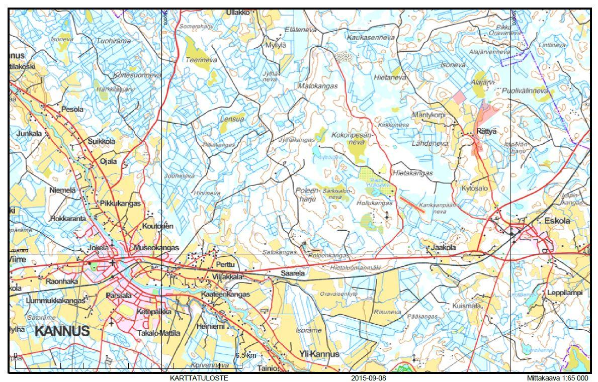 7 3 Lohkomistoimituksen yhteydessä ilmenneet rajaongelmat 3.1 Kohteen kuvaus Lohkomiseen kuuluva kiinteistö 217-401-6-10 sijaitsee Kannuksessa Rättyän kylän alueella.