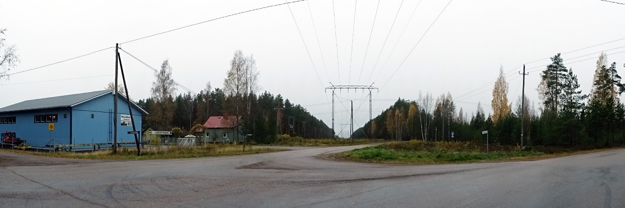 Kuva 2. Nykyinen Vesarontien liittymä sijaitsee lähellä asutusta. Aloite Asemakaavan muutos on tullut vireille kaupungin aloitteesta vuonna 2016.