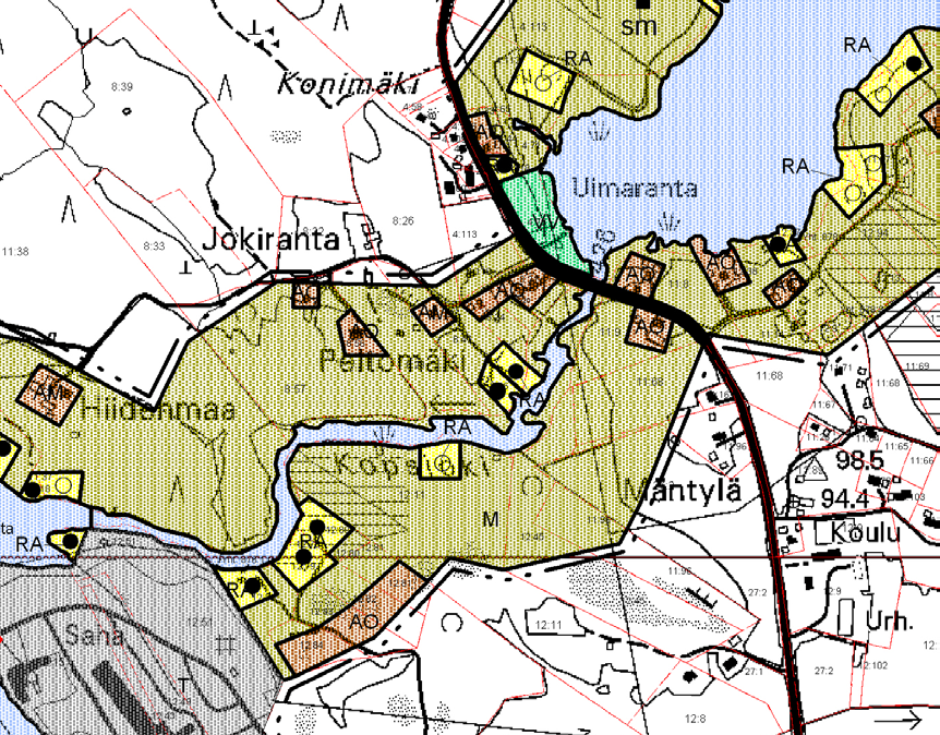 Rantayleiskaava Alueella on voimassa 15.10.1999 vahvistettu Tuuloksen rantayleiskaava.