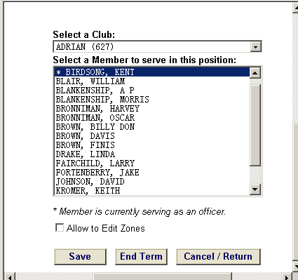 [ VIIMEINEN TOIMENPIDE] * POISTAT VALITUN PUHEENJOHTAJAN napsauttamalla puheenjohtajan nimeä (sininen