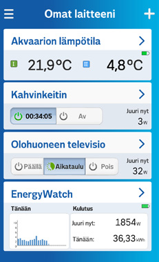 verkko sitten. ios -laitteen näkymä. Palaa sovellukseen.