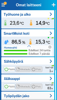 Näihin perustuen sovelluksessa on myös homeriskin arviointi, jossa huomioidaan niin