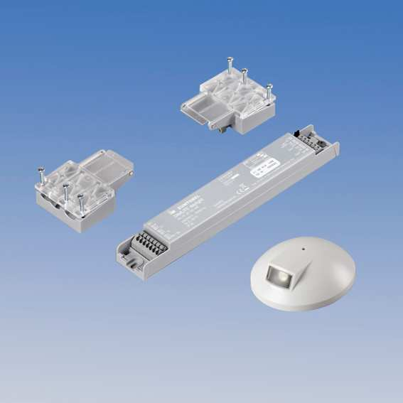 DIMLITE sarjan ohjaimet DIMLITE Single, sähkönumero 2604220 Yhden ohjainkanavan painikeohjain, max 25 DALI tai DSI valaisinta - valaistustilannepainikemahdollisuus - läsnäolo / poissaolo