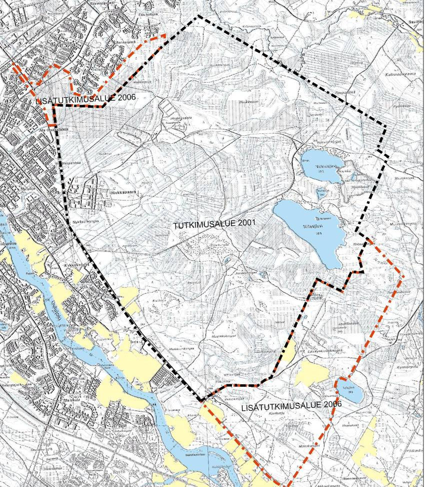 1. LÄHTÖKOHDAT JA TAVOITTEET Luonto- ja maisemaselvityksen lähtökohtana ovat olleet Oulun yleiskaavaa 2020 varten laadittu Hiukkavaaran tavoitesuunnitelma, Oulun yleiskaava 2020, alueelle laaditut