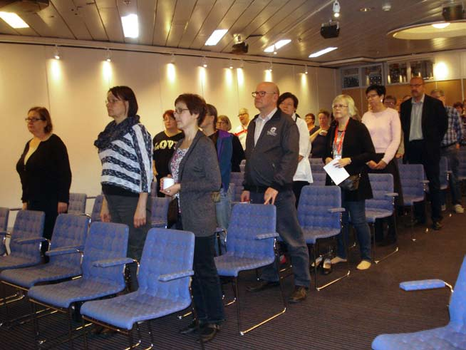 SYKSYINEN KOULUTUSRISTEILY 16.-18.10.2015 Tänä vuonna koulutusristeily tehtiin M/S Viking Linella Tukholmaan.