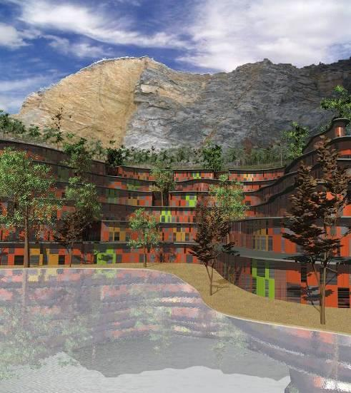 31 Finnish EcoCity concept in China - New housing in old quarries High density - high rise housing Good orientation Possibility to maximum of 50-60 storeys Energy producing lifts (reduced