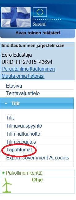 Päästöoikeuksien siirron tarkastaminen rekisterissä (1) Siirron onnistumisen voi tarkistaa unionin rekisterissä