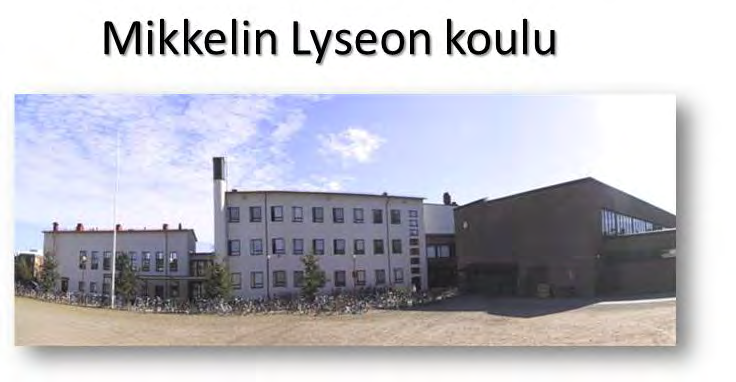 Mikkelin Lyseon koulu sijaitsee keskellä kaupunkia lähellä palvelu- ja liikuntapaikkoja ja on kaupungin itäisen oppilasalueen lähikoulu.