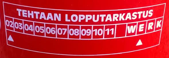 vähintään vuoden tarkkuudella.