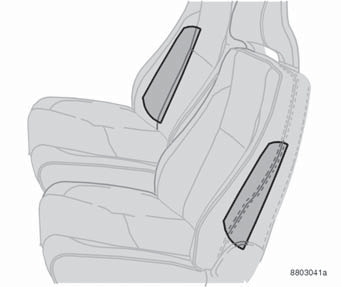 Turvallisuus Sivuturvatyynyt VAROITUS! Käyttäkää vain Volvon istuinsuojia tai Volvon hyväksymiä istuinsuojia. Muut istuinsuojat voivat haitata sivuturvatyynyjen toimintaa.